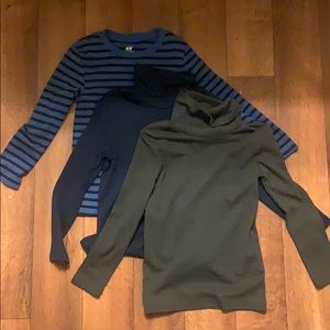 3 H&M Boys Long Sleeve Shirts